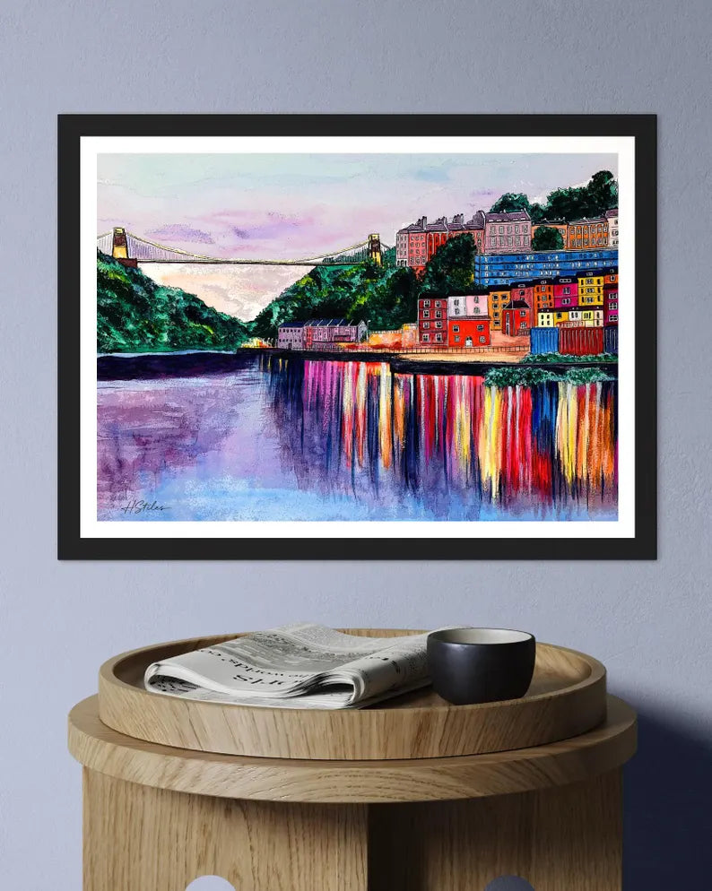 Hannah Stiles Clifton Suspension Bridge Art Print