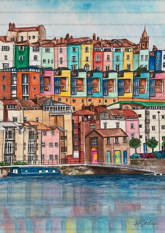 Hannah Stiles Bristol Hotwells Waterfront Art Print