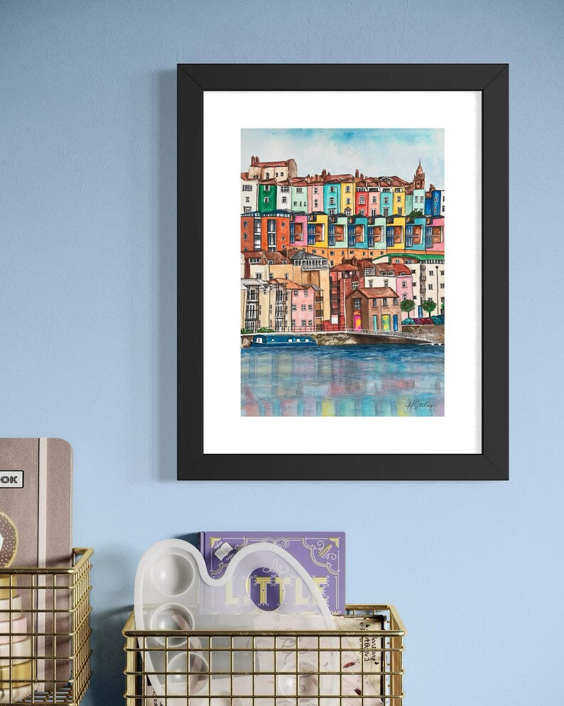 Hannah Stiles Bristol Hotwells Waterfront Art Print