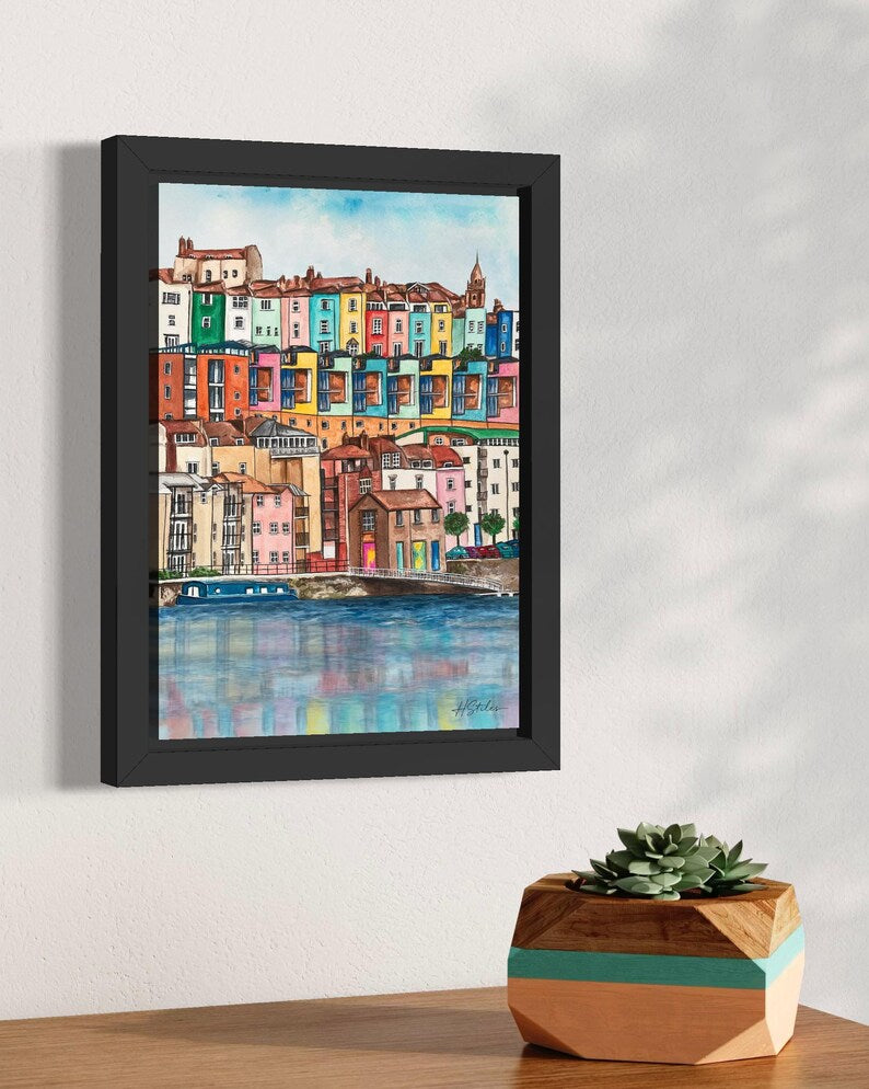 Hannah Stiles Bristol Hotwells Waterfront Art Print