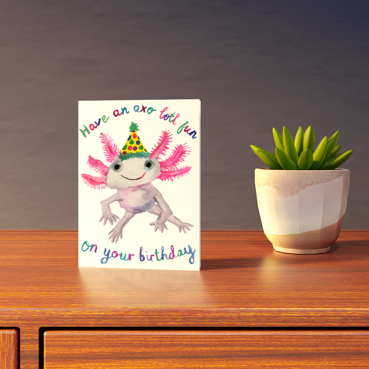 Birthday Axolotl