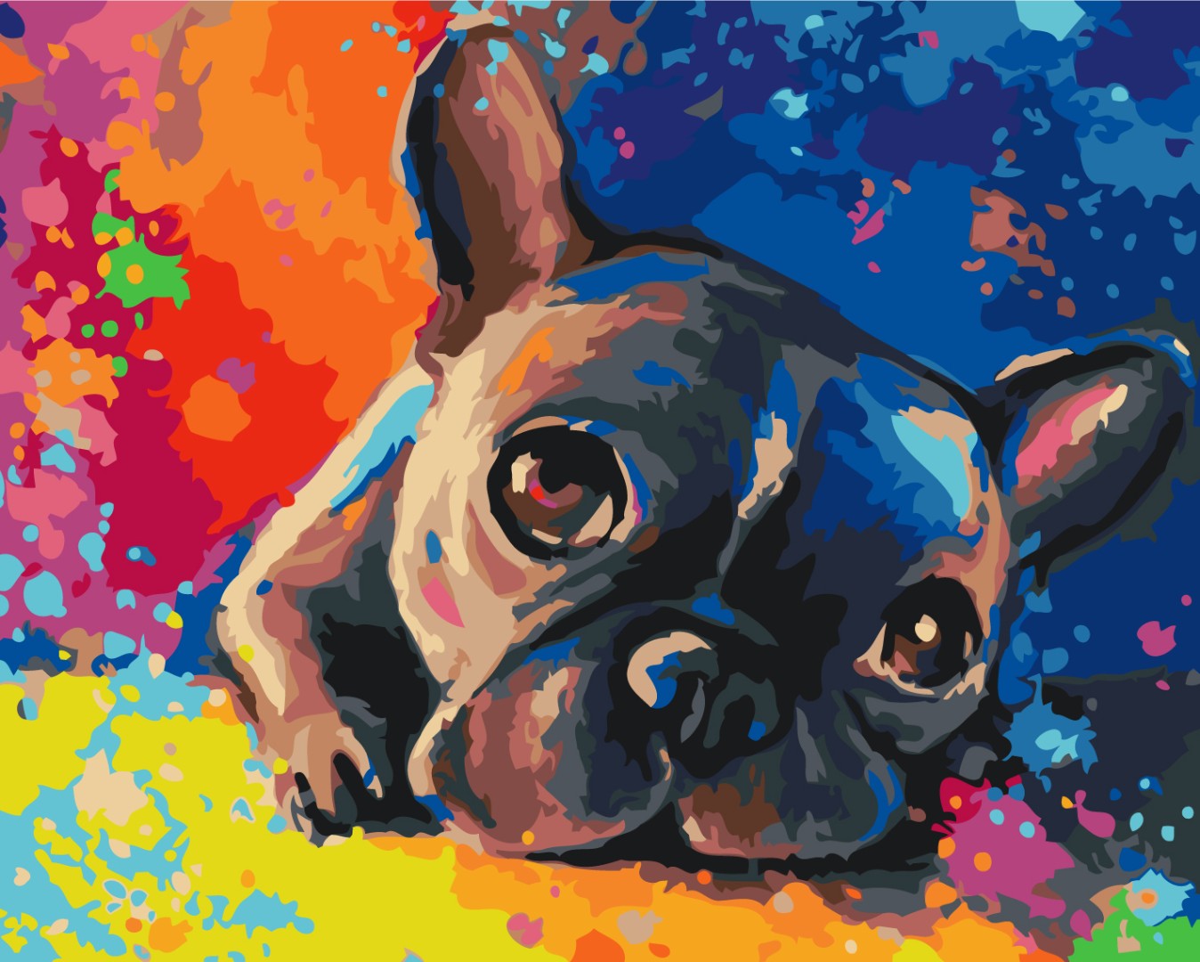 Frenchie Painting by Numbers Set