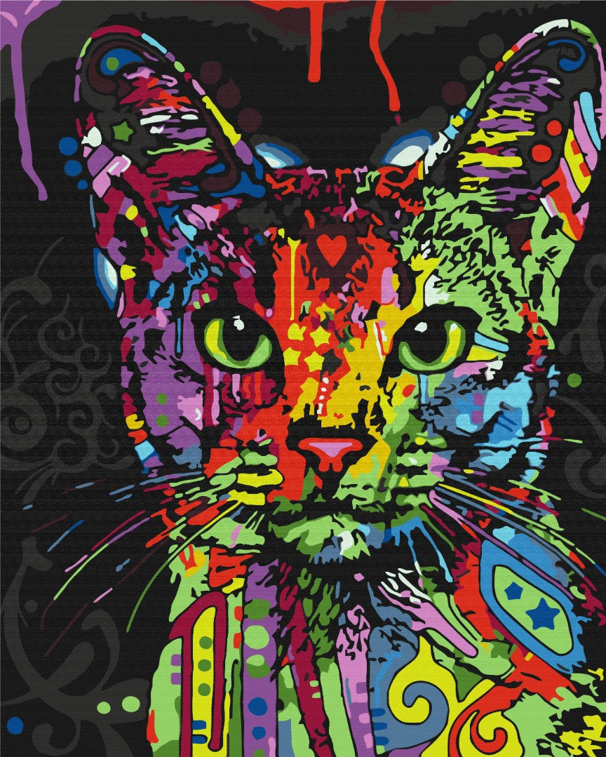 Abyssinian cat Painting by Numbers Set