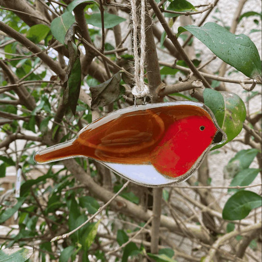 Fused Glass by Emily British Glass Robin