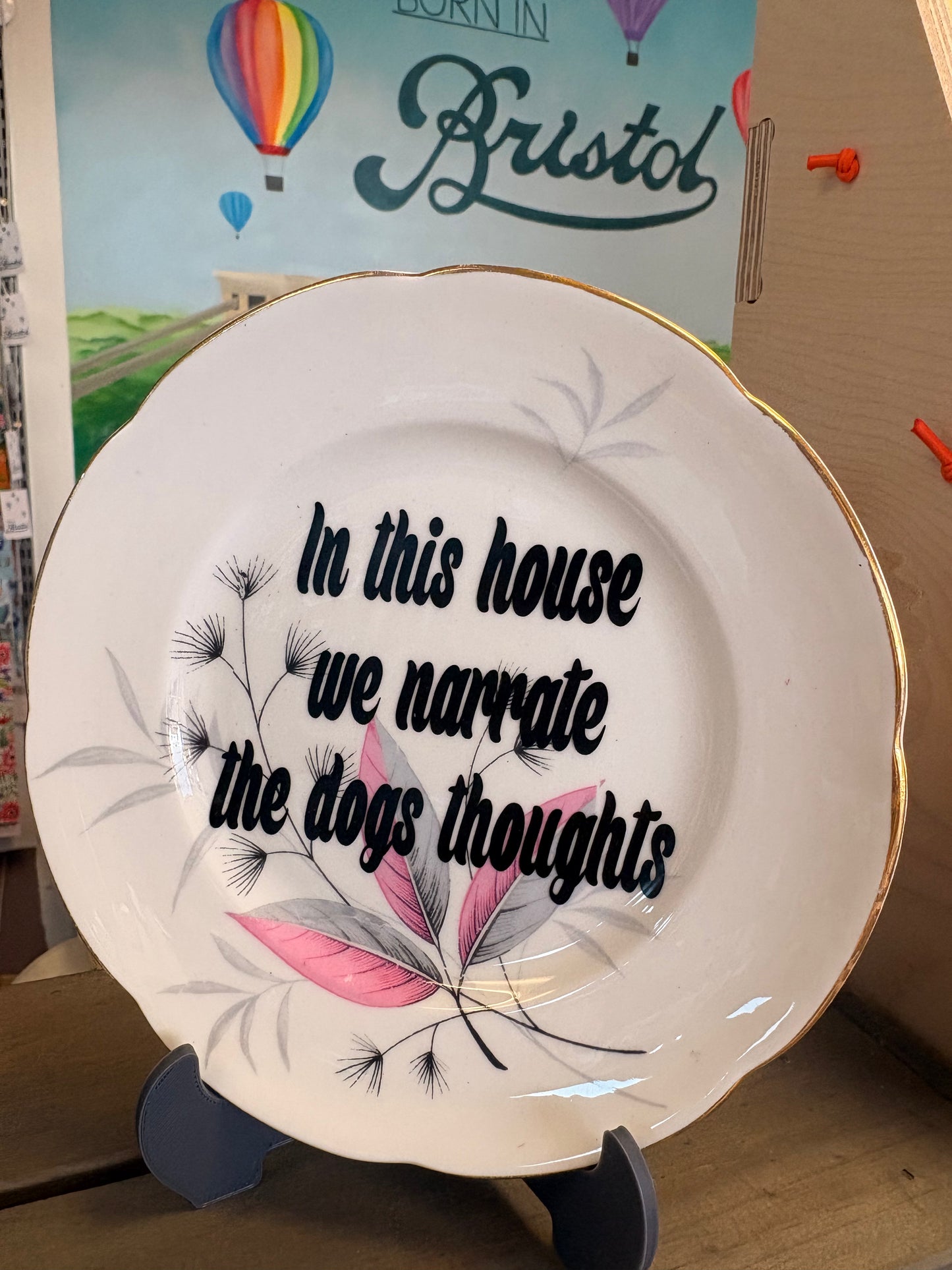 Vintage Vulgar Emporium In this house we narrate the dogs thoughts