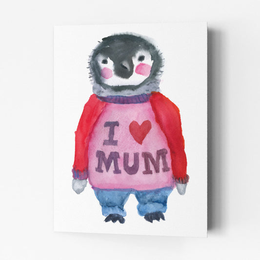 I Love Mum Penguin