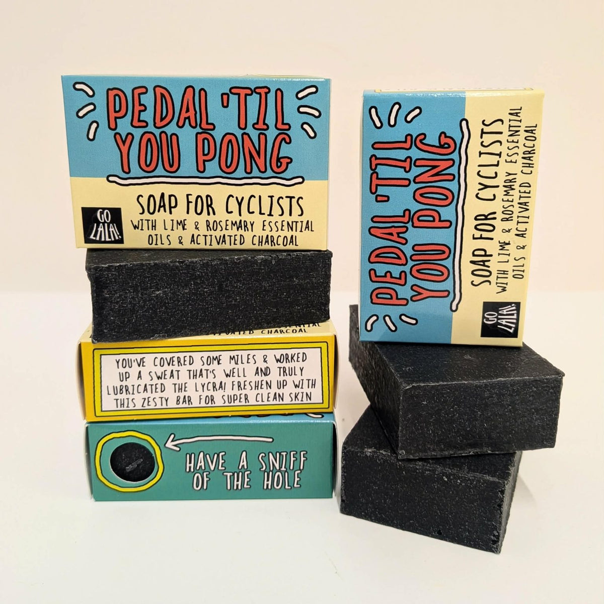 PEDAL TILL YOU PONG ROSEMARY, LIME AND CHARCOAL SOAP BAR
